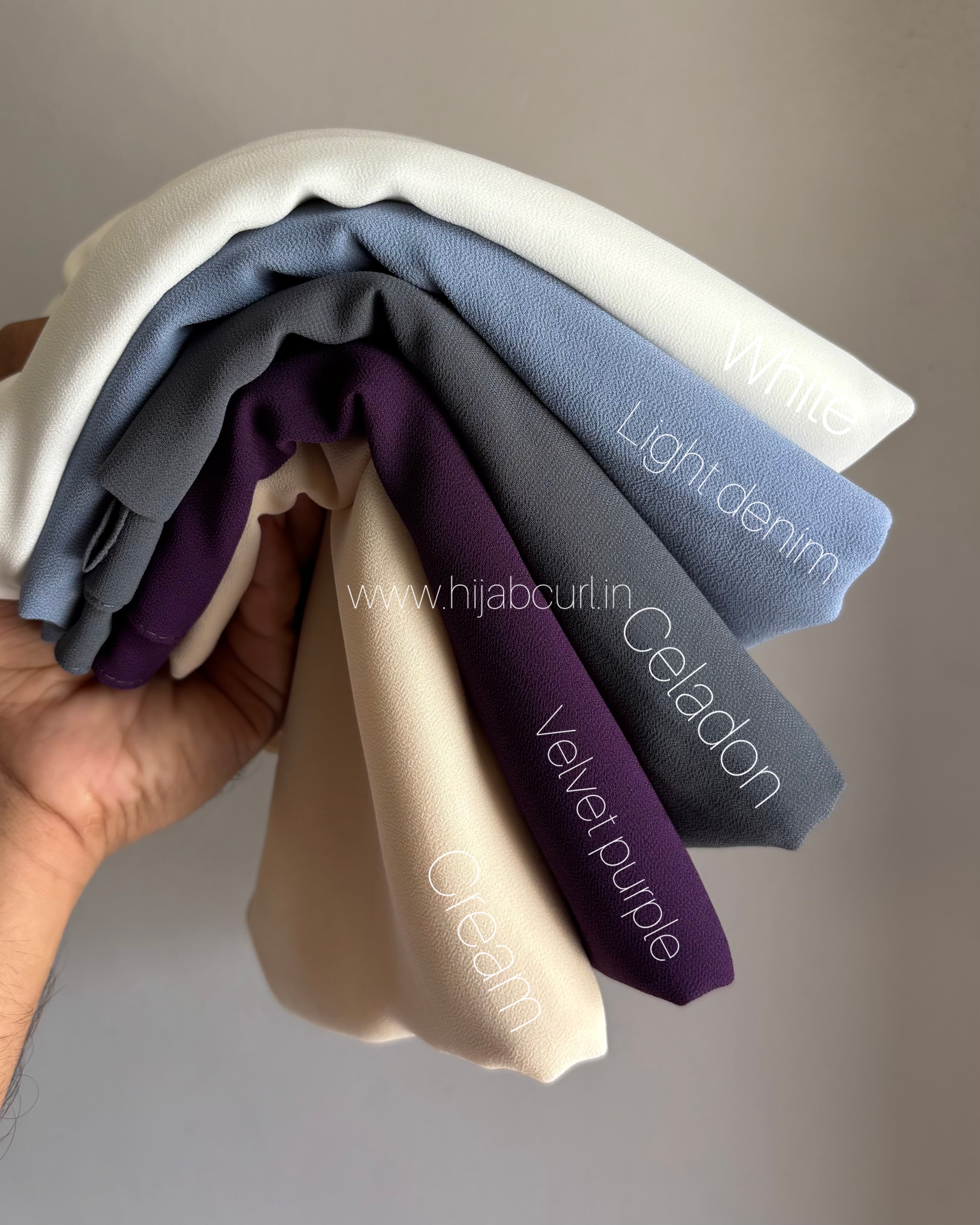 Heavy Malaysian Chiffon Hijab - 2 Meter Length