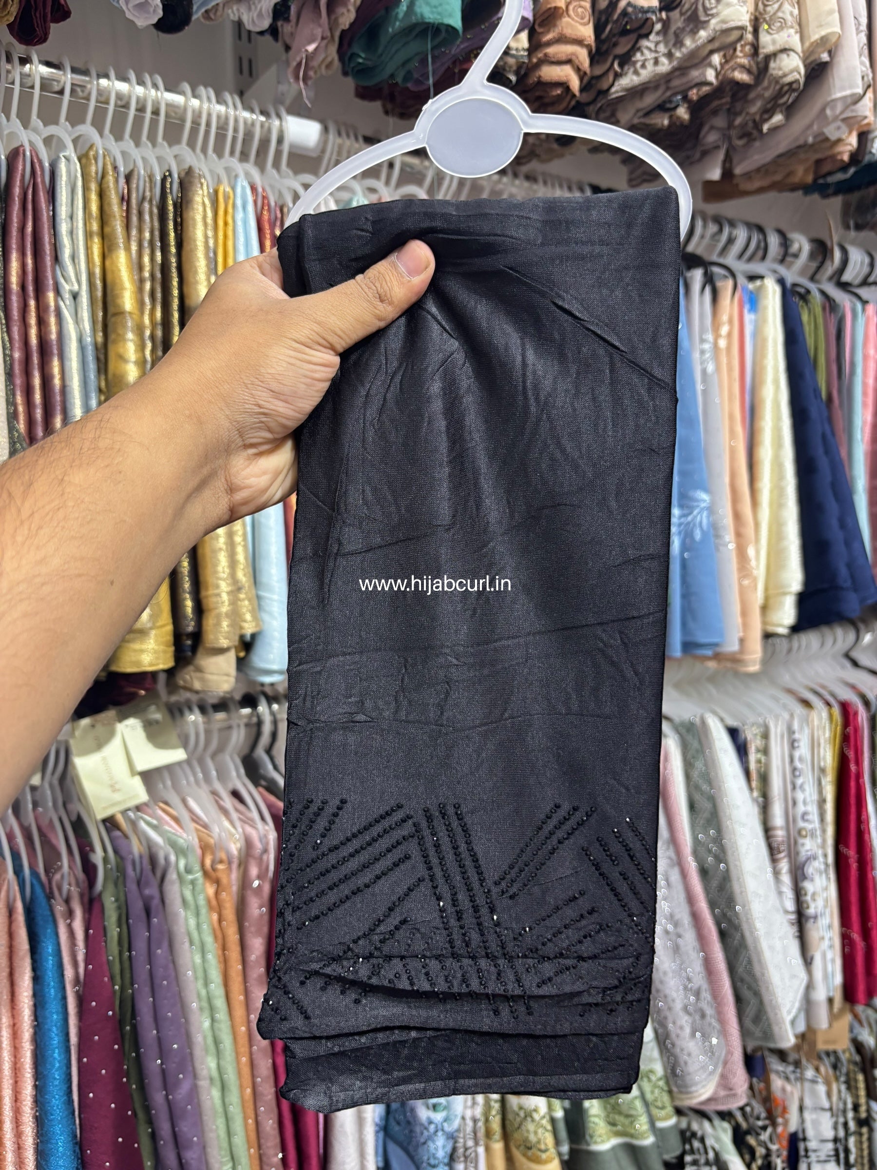 Jersey Hijab - Border Stone Work