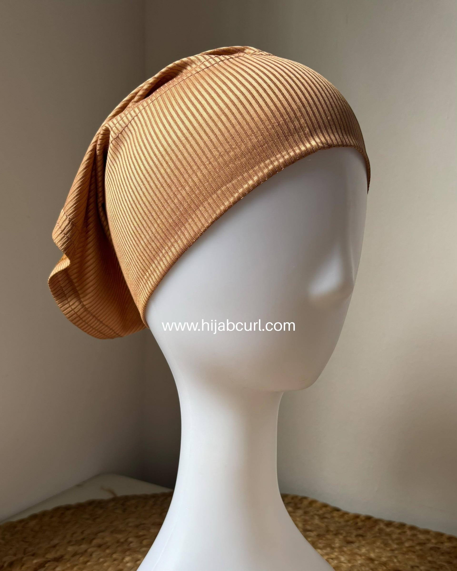 Ribbed jersey hijab cap