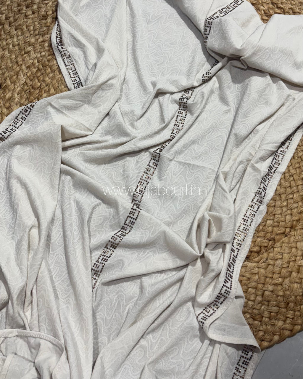 Jersey Hijab - Border Stone Work