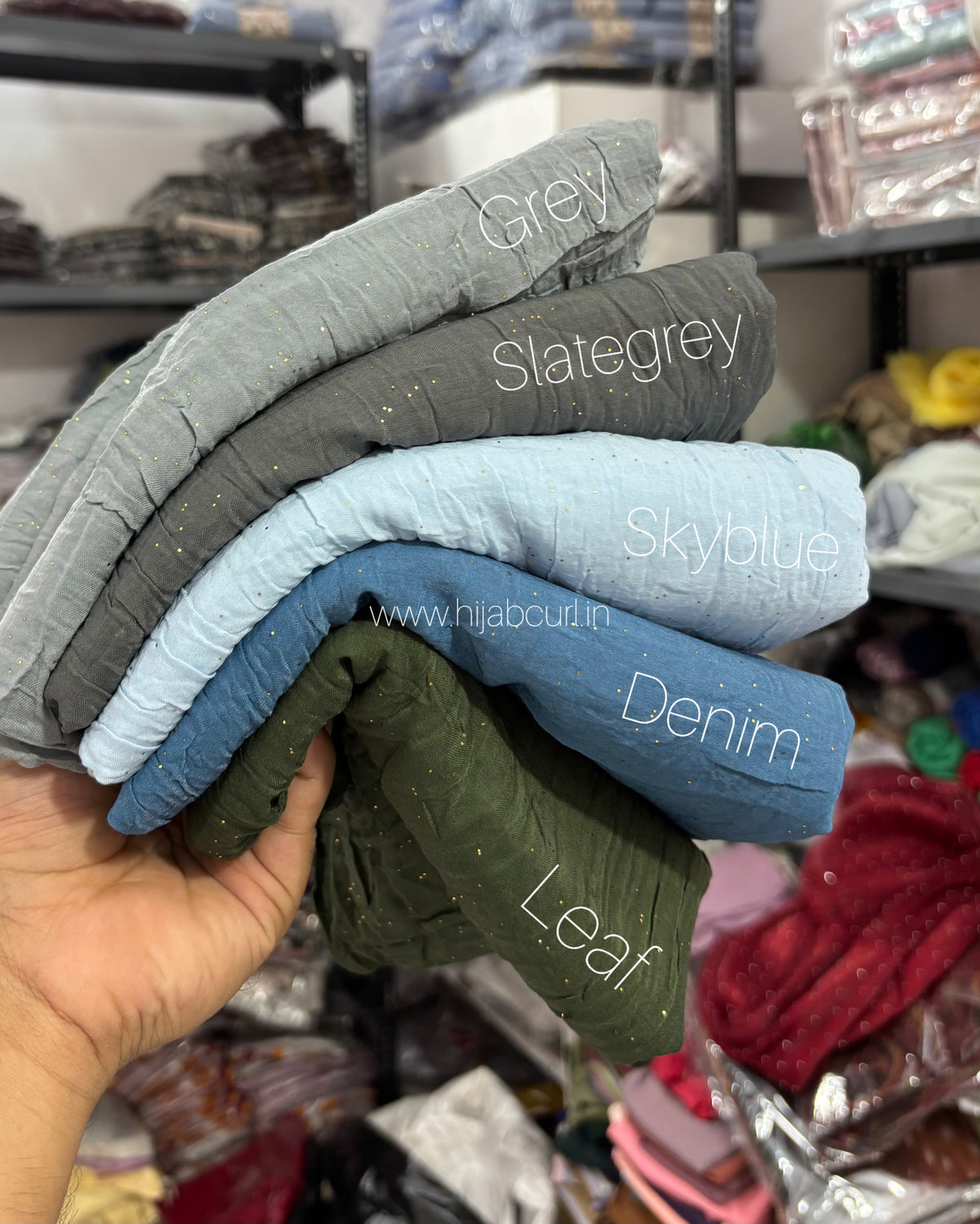 Cotton Crush Shimmer Hijab