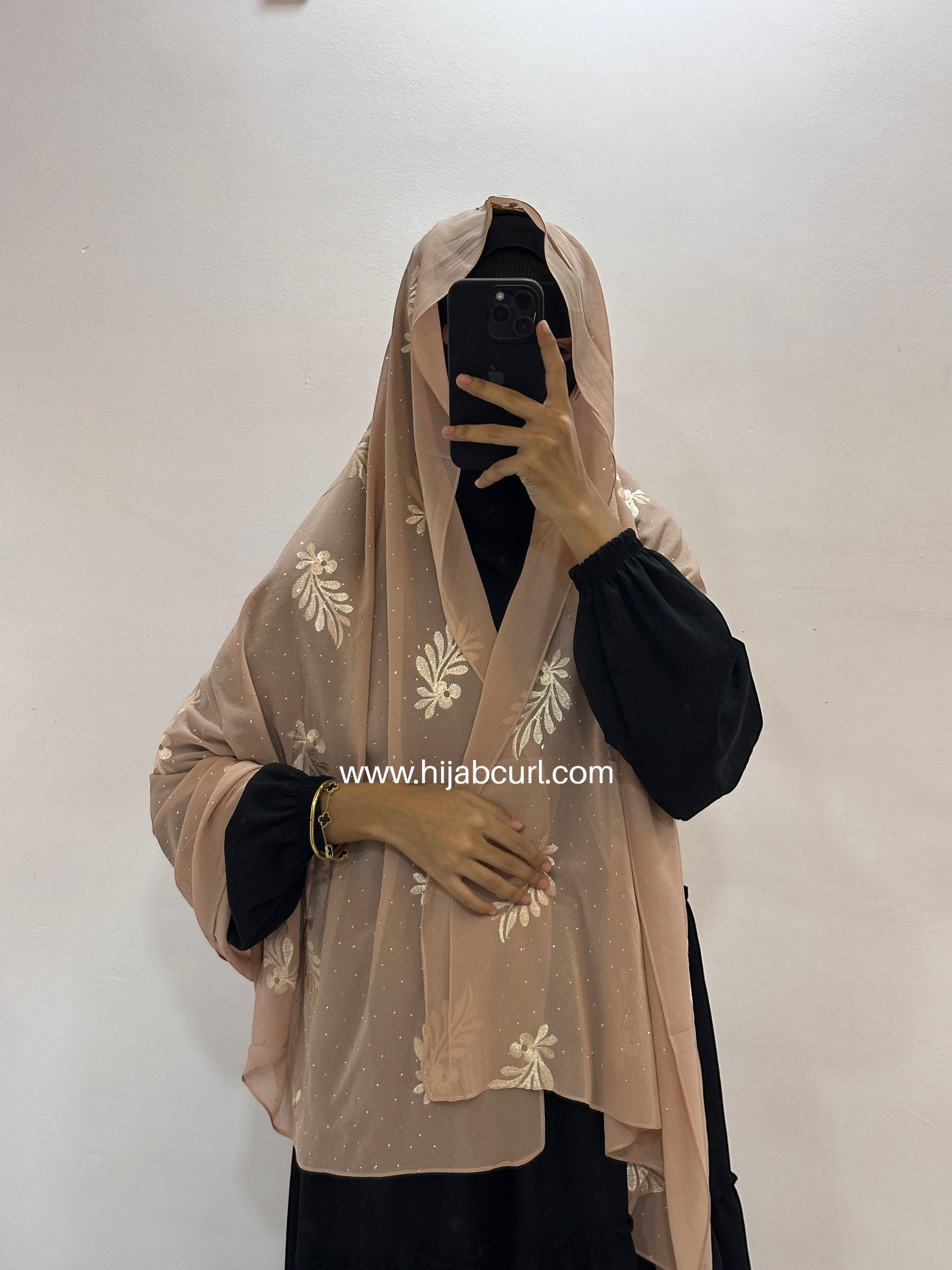 Premium Chiffon Embroidered Hijab