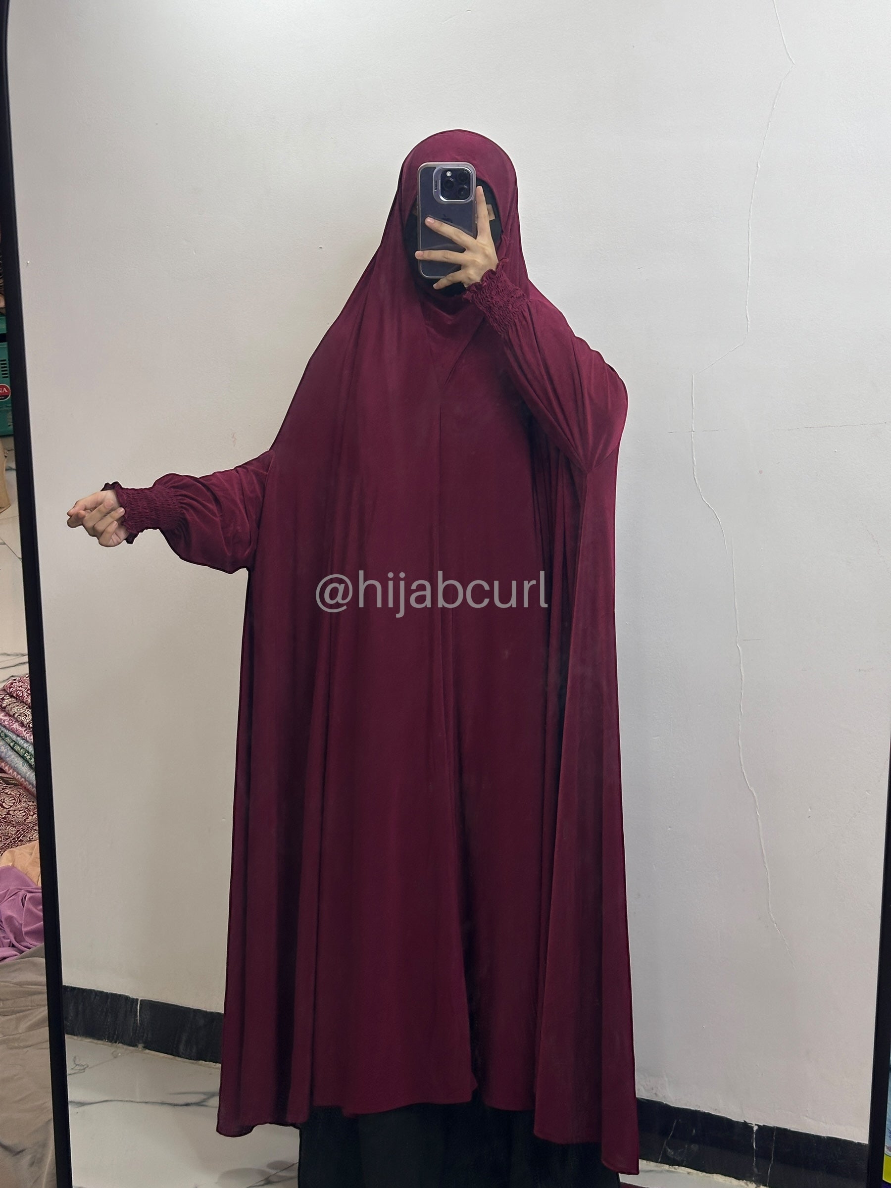 Sleeve Jilbab - 60 inches Length