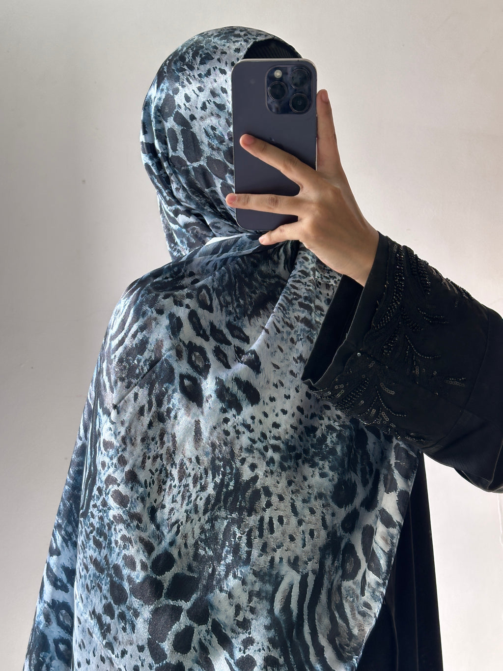 Animal Printed Satin Hijab