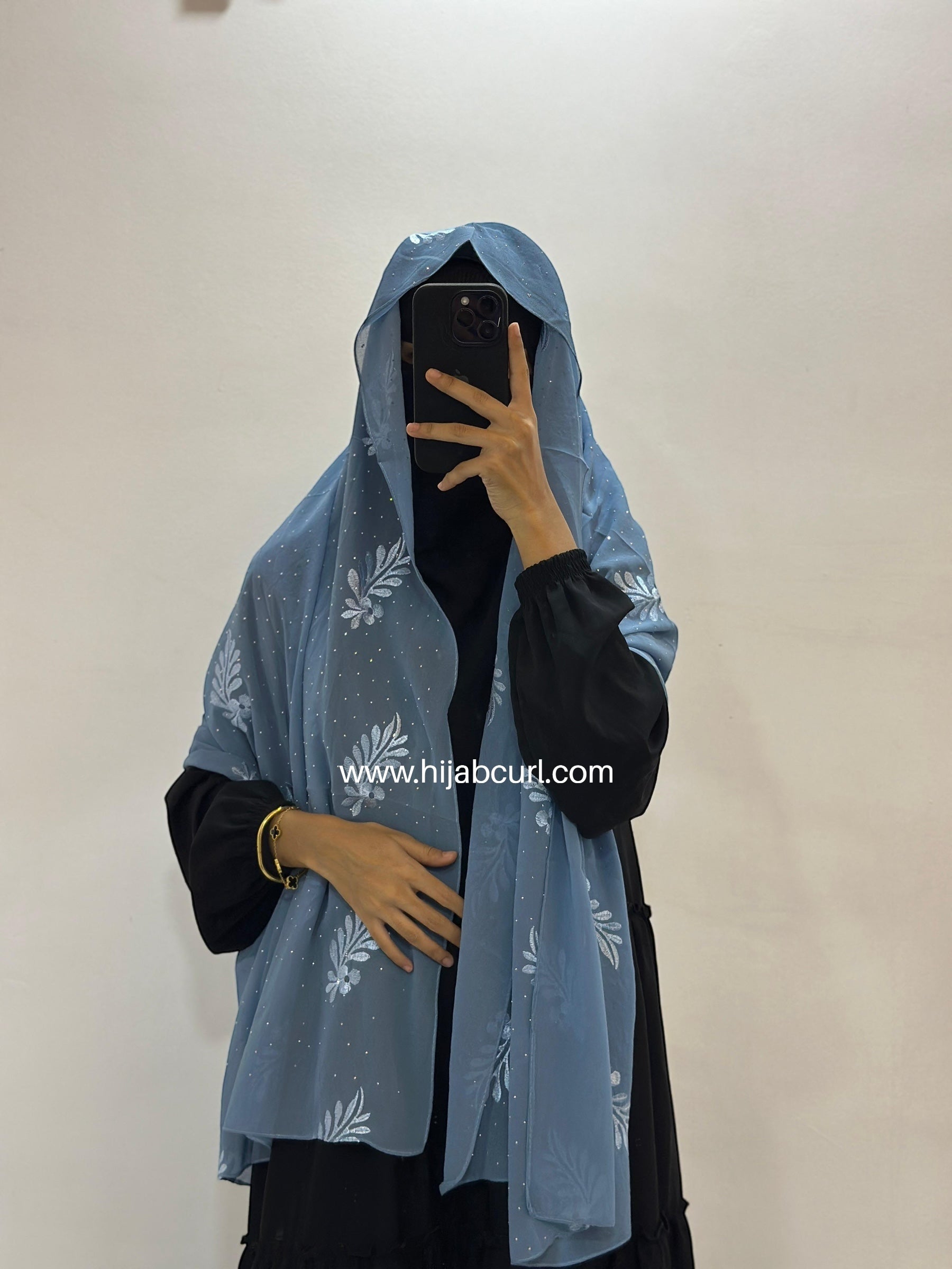Premium Chiffon Embroidered Hijab