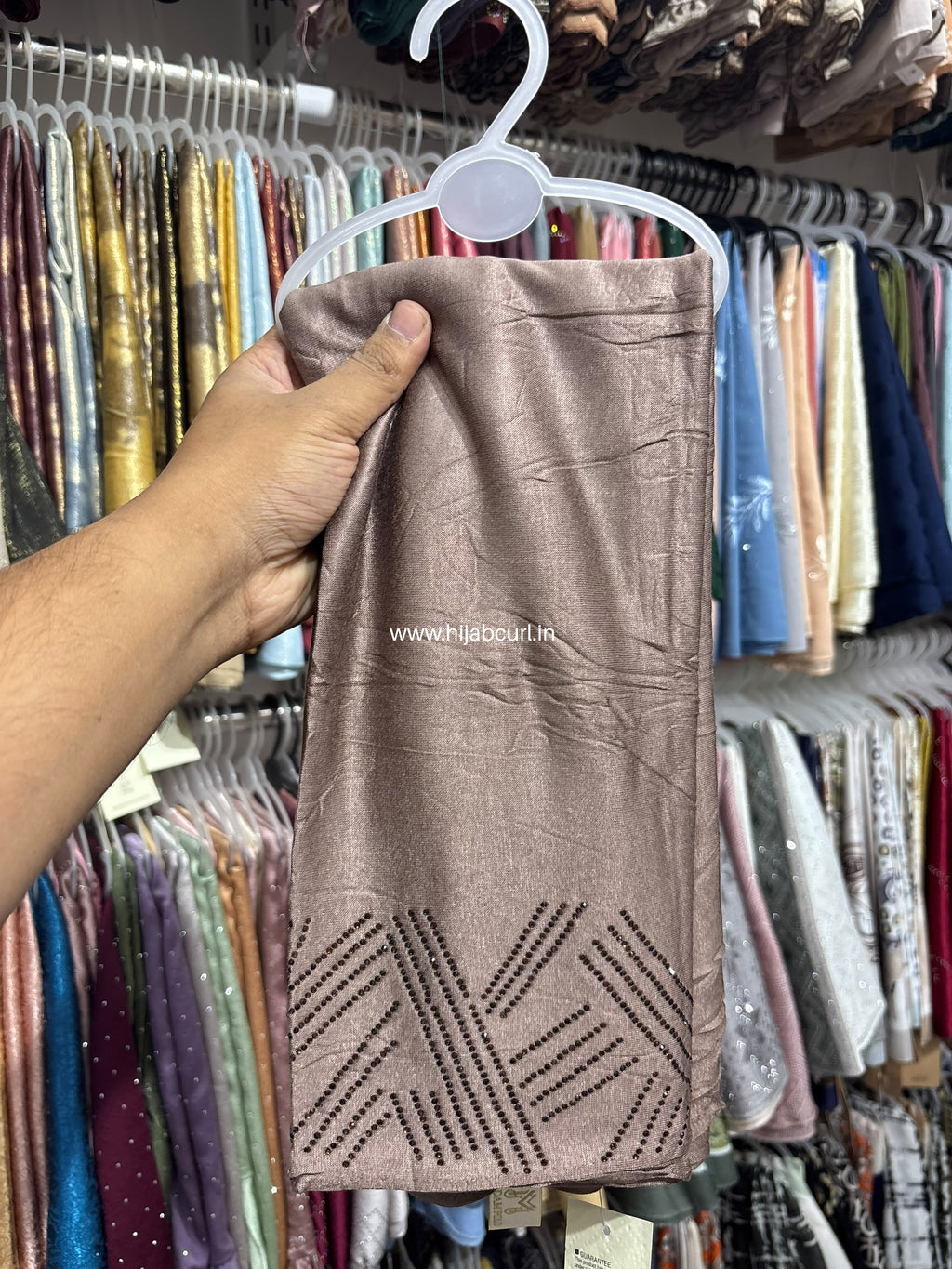 Jersey Hijab - Border Stone Work