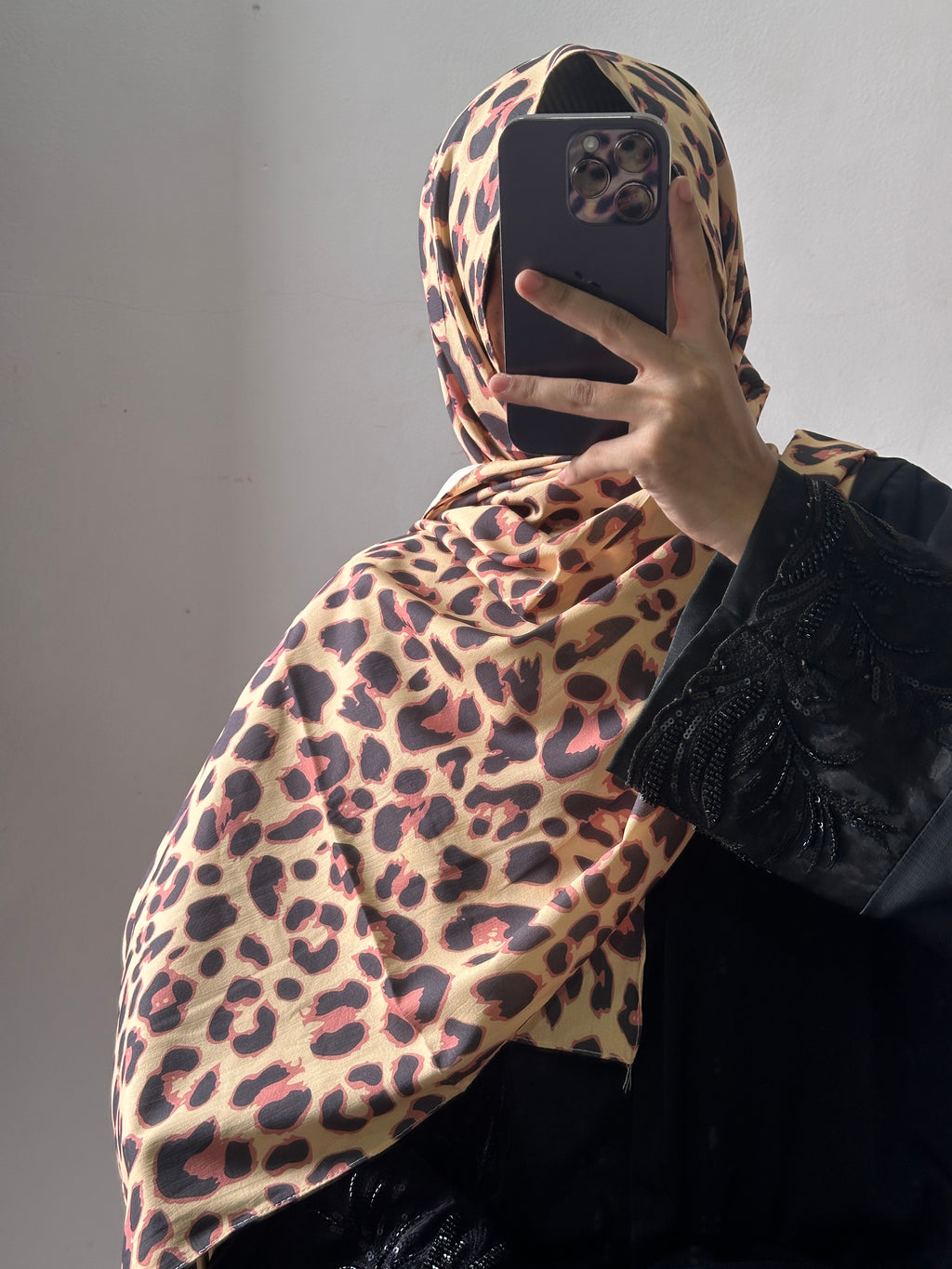 Leopard Printed Istanbul Cotton Hijab