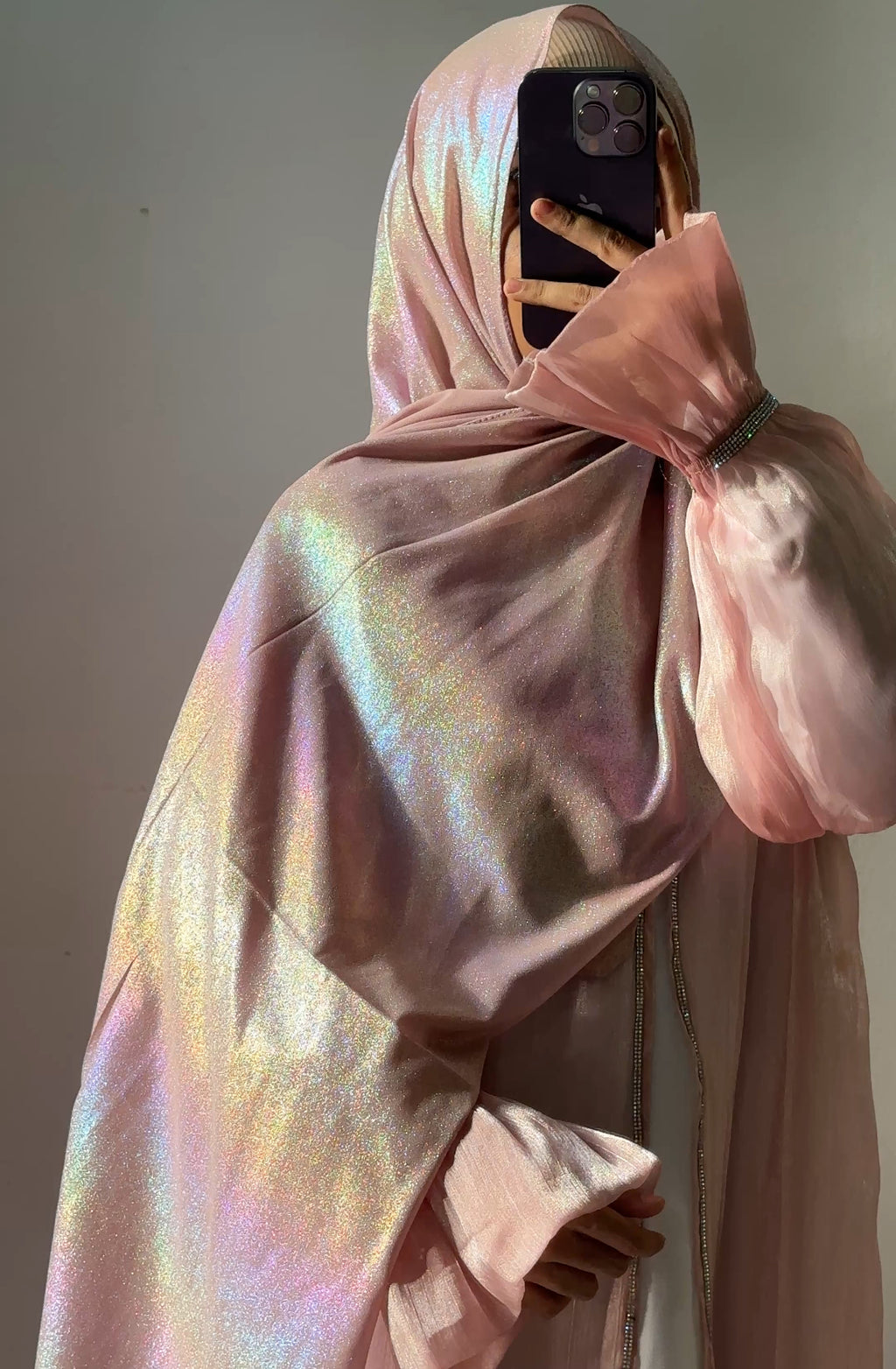 Georgette shimmer hijab