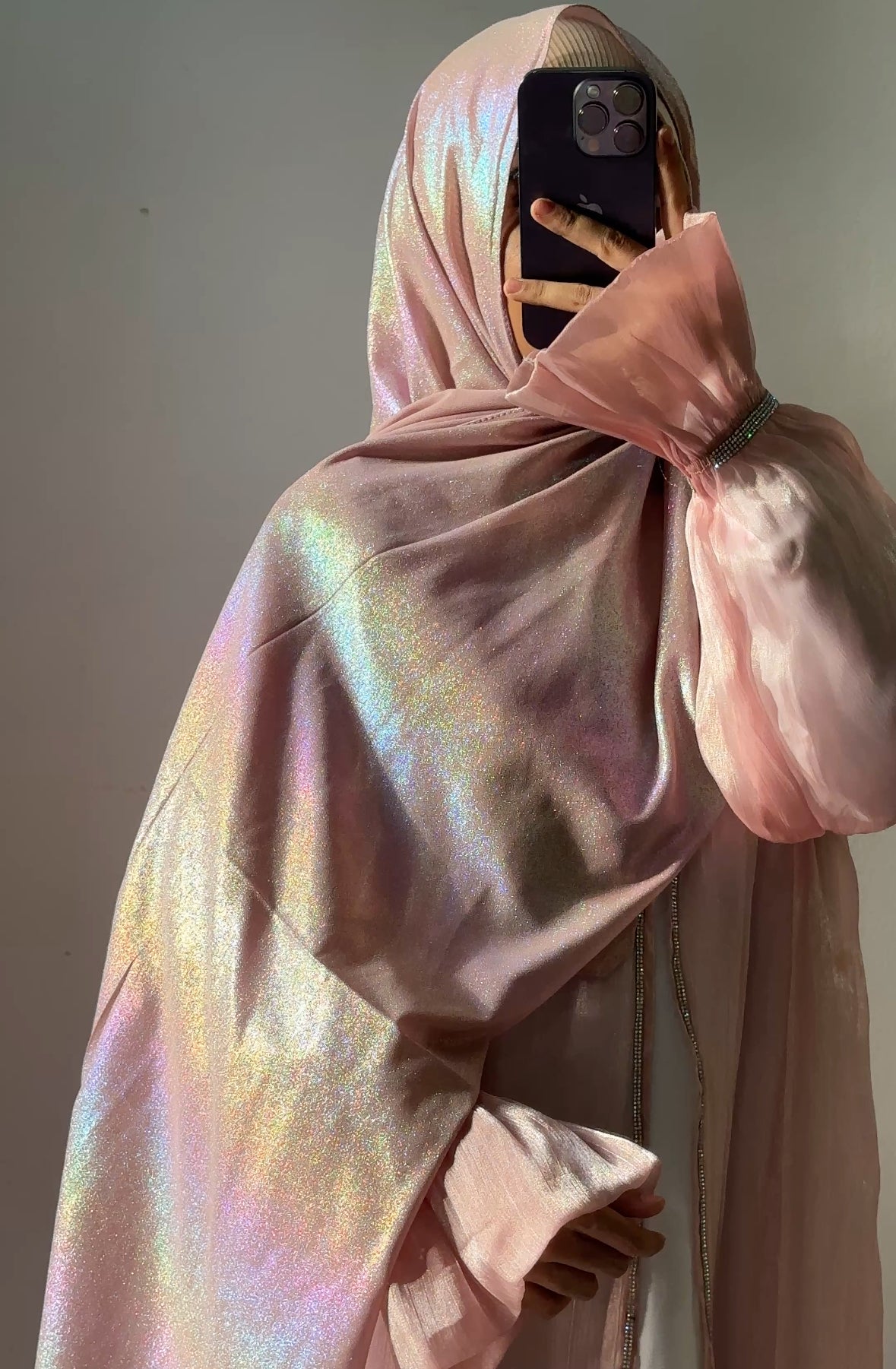 Georgette shimmer hijab