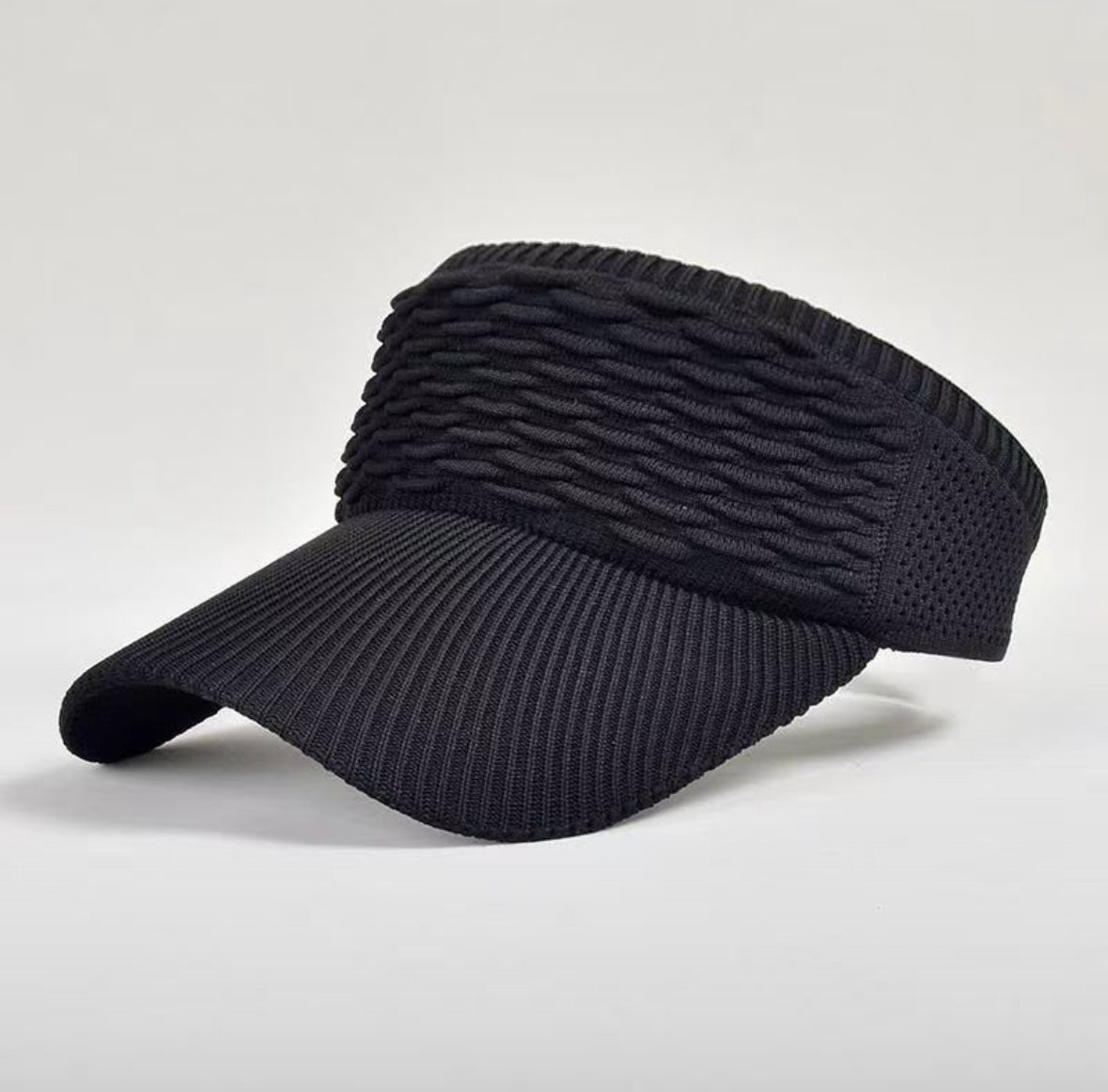 Visor Sports Hijab Cap -  Black