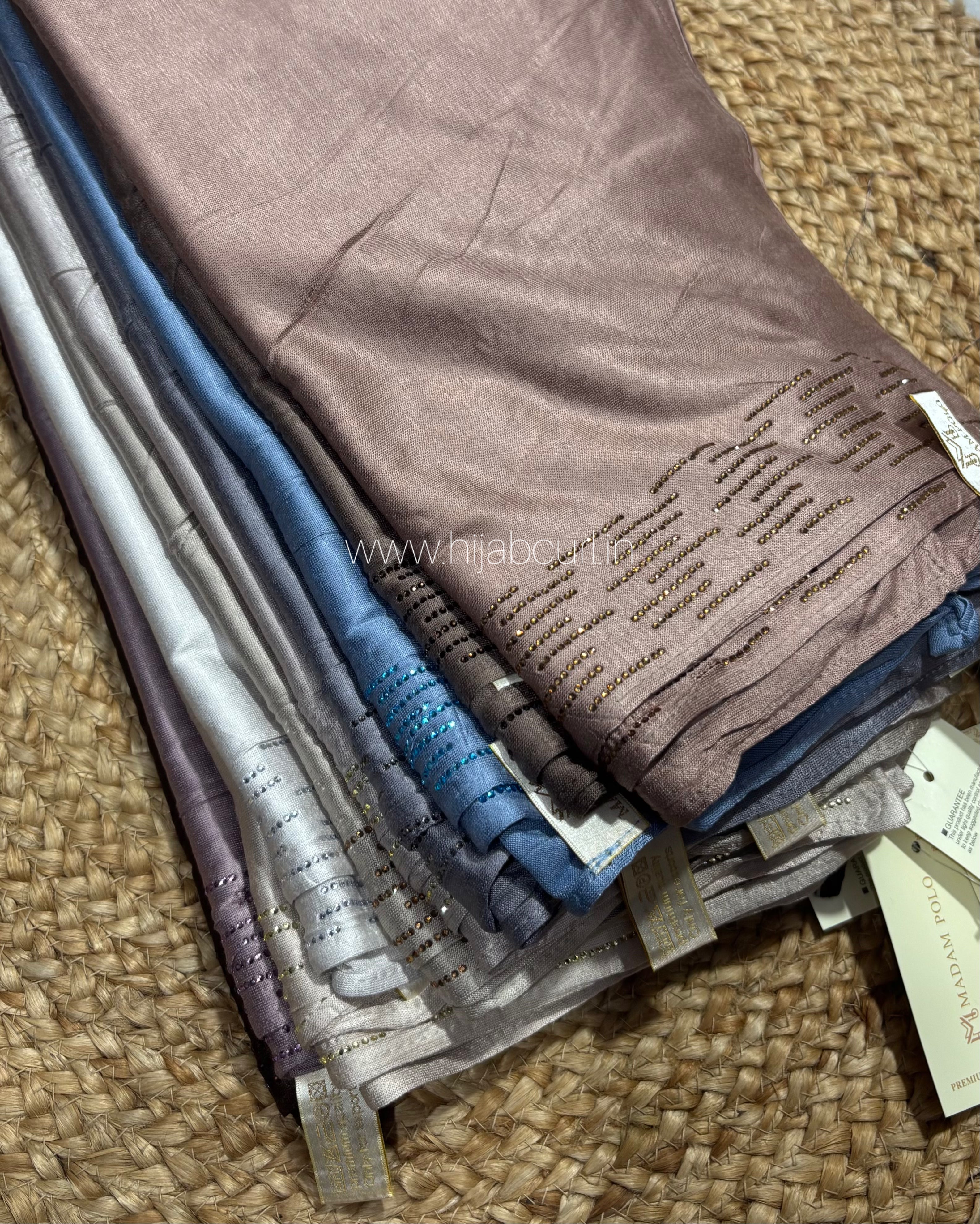 Jersey Hijab - Border Stone Work