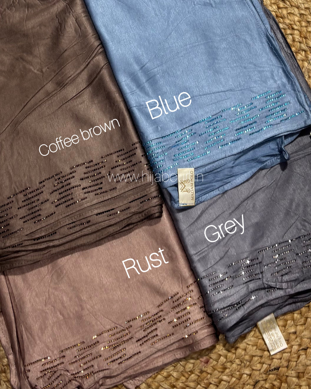 Jersey Hijab - Border Stone Work