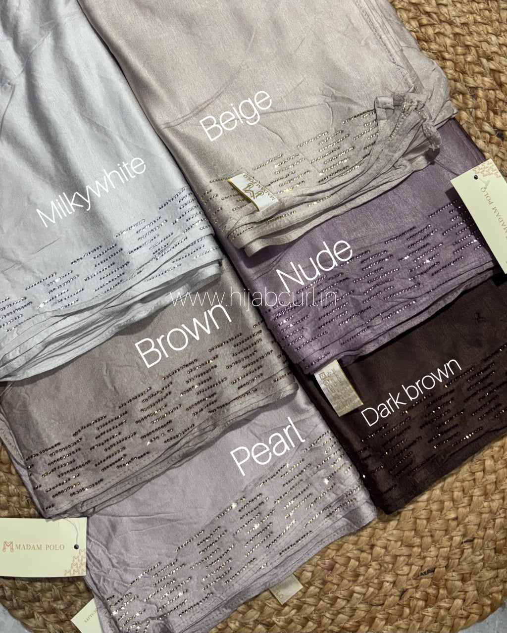 Jersey Hijab - Border Stone Work