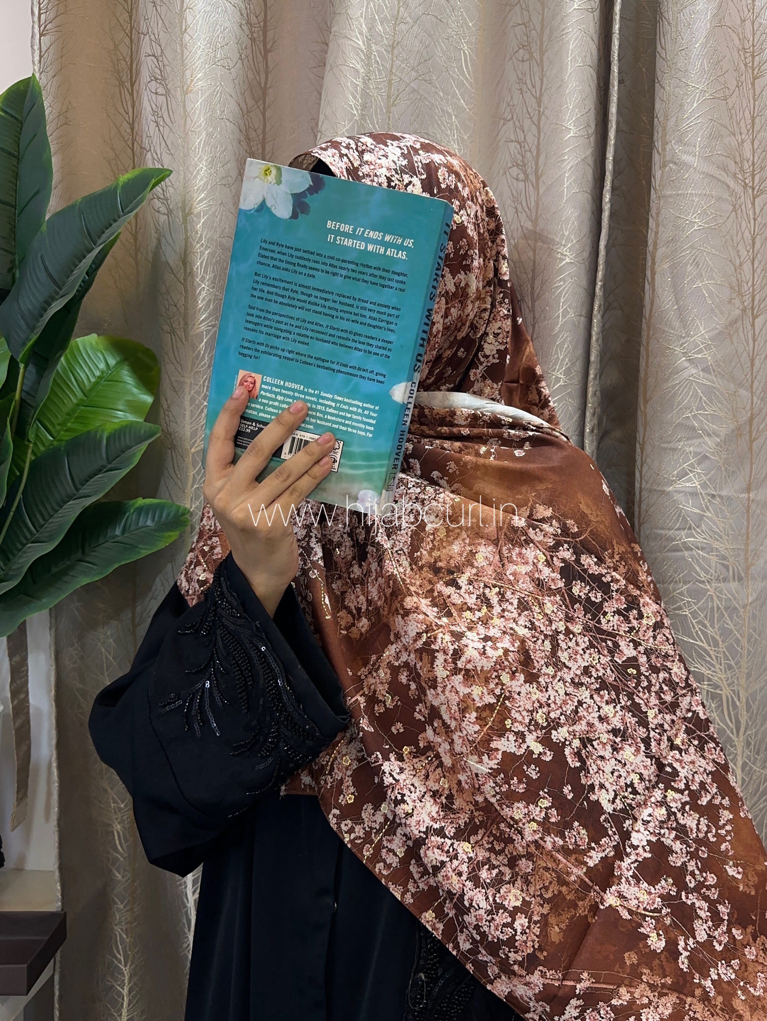 Istanbul cotton hijab - Floral print