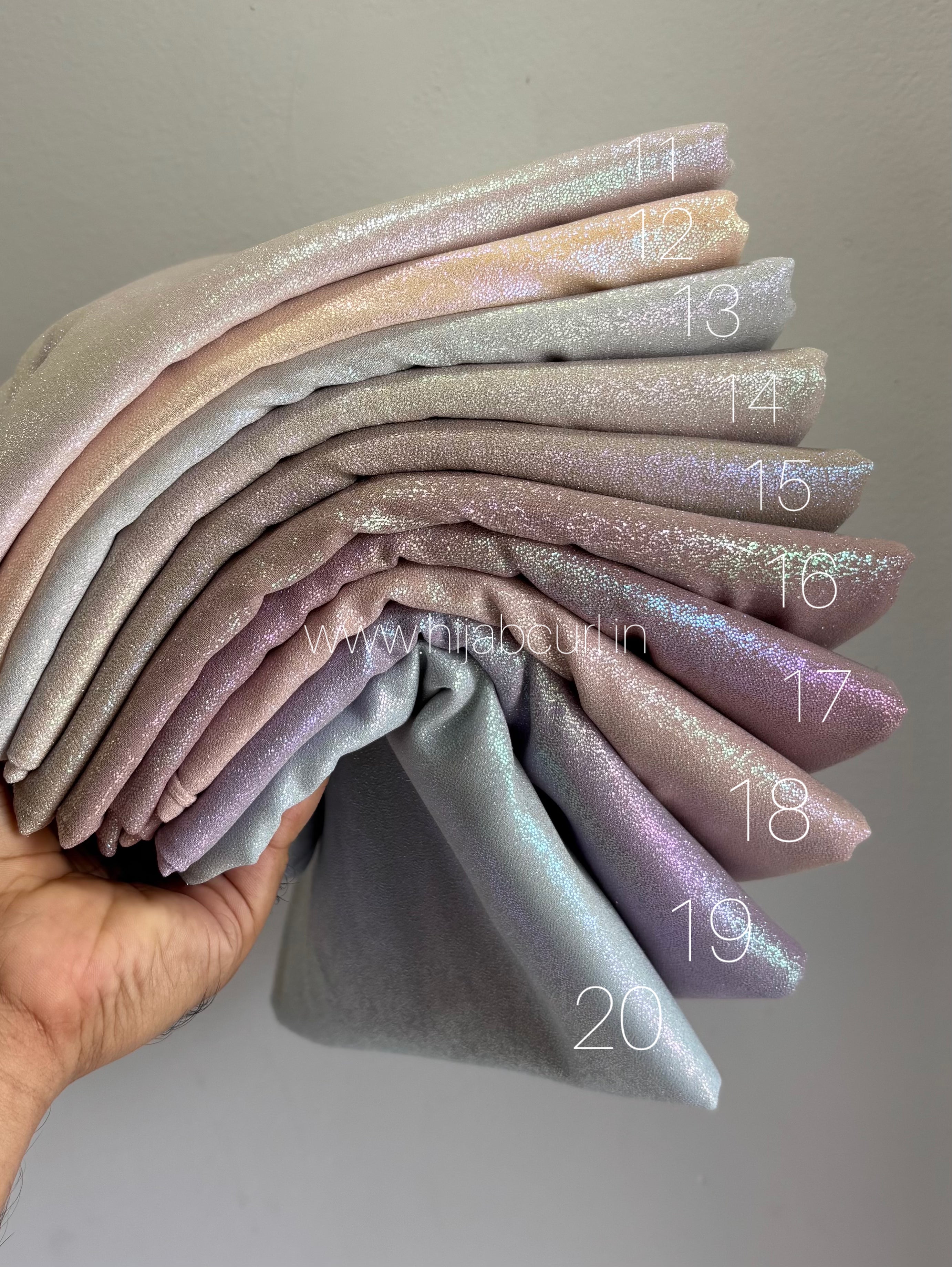 Georgette shimmer hijab