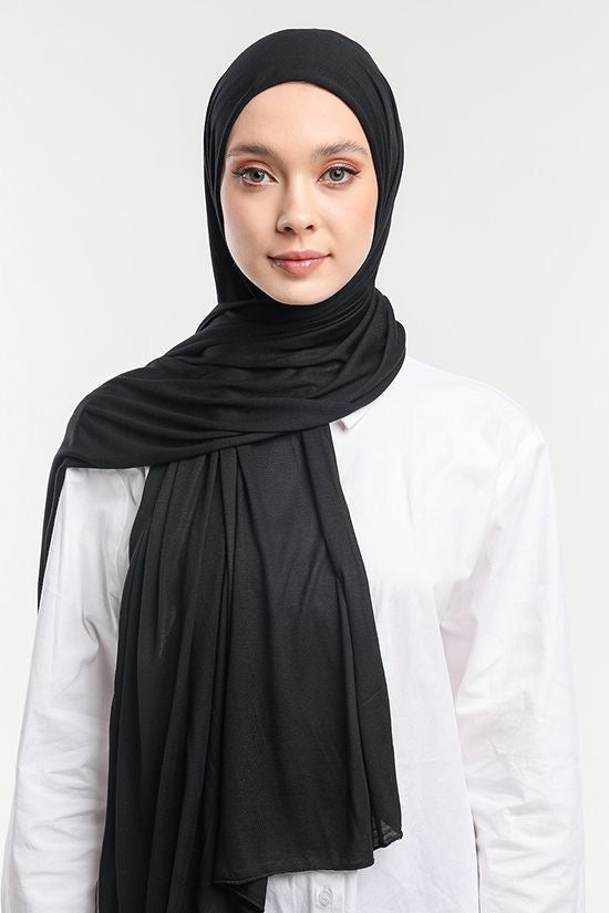 Jersey Hijab - Black