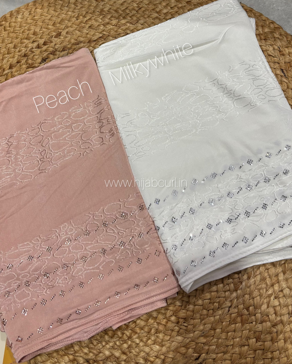 Jersey Hijab - Border Stone Work