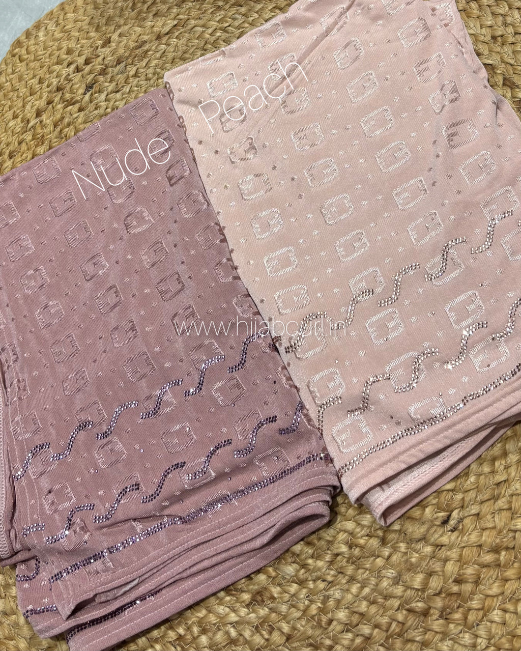 Jersey Hijab - Border Stone Work