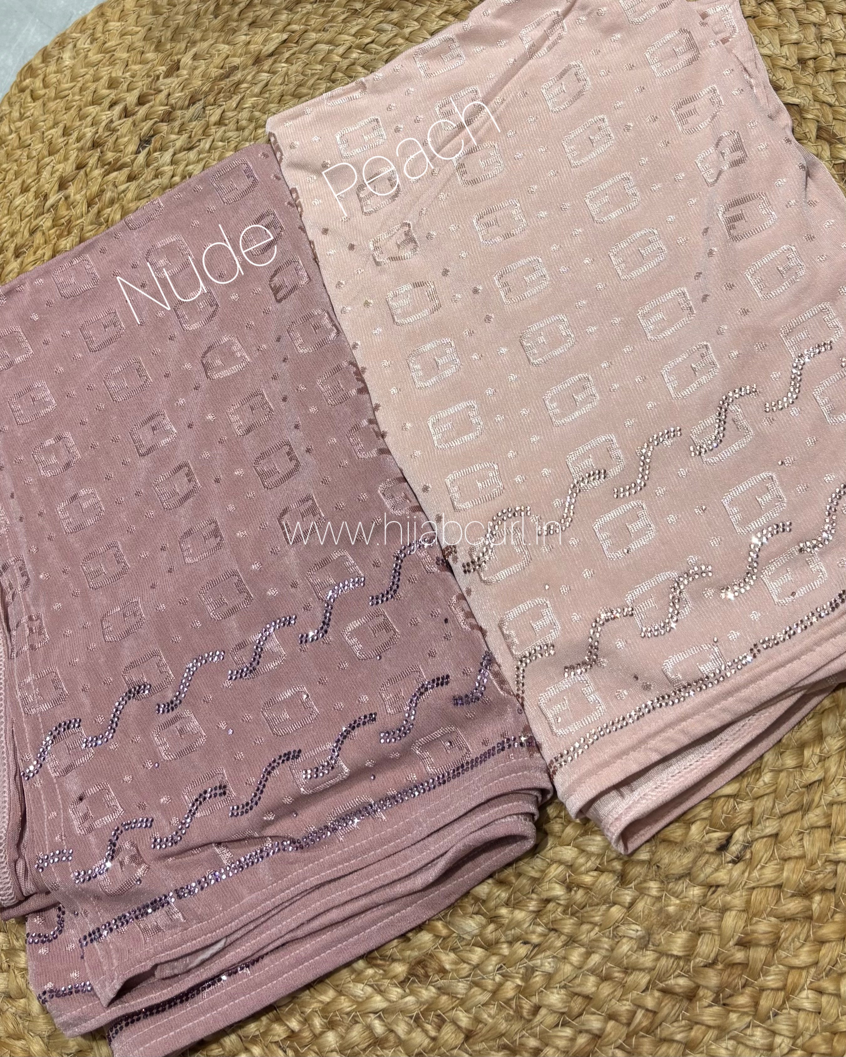 Jersey Hijab - Border Stone Work
