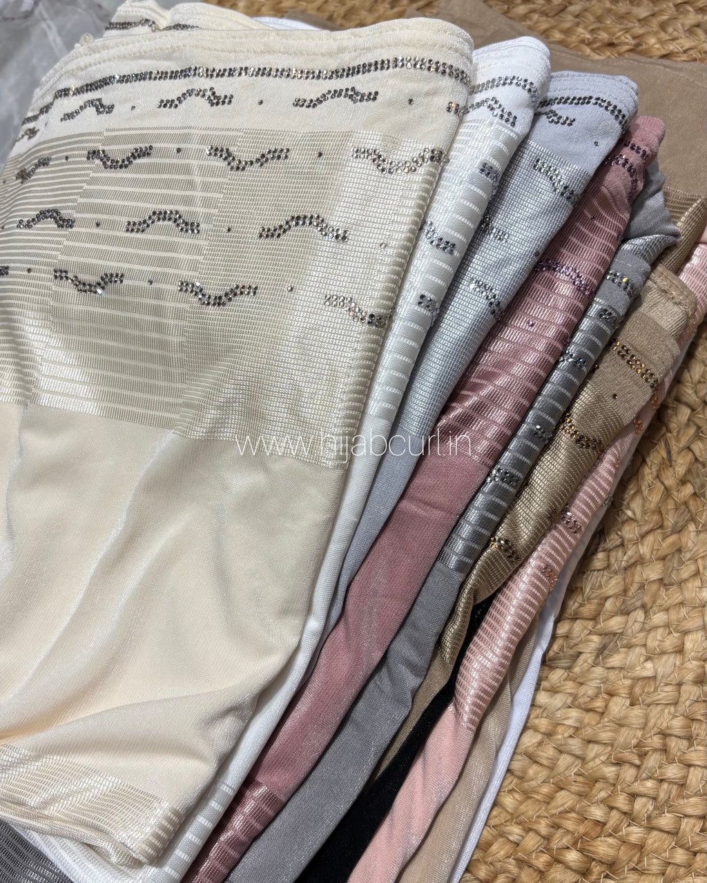Jersey Hijab - Border Stone Work