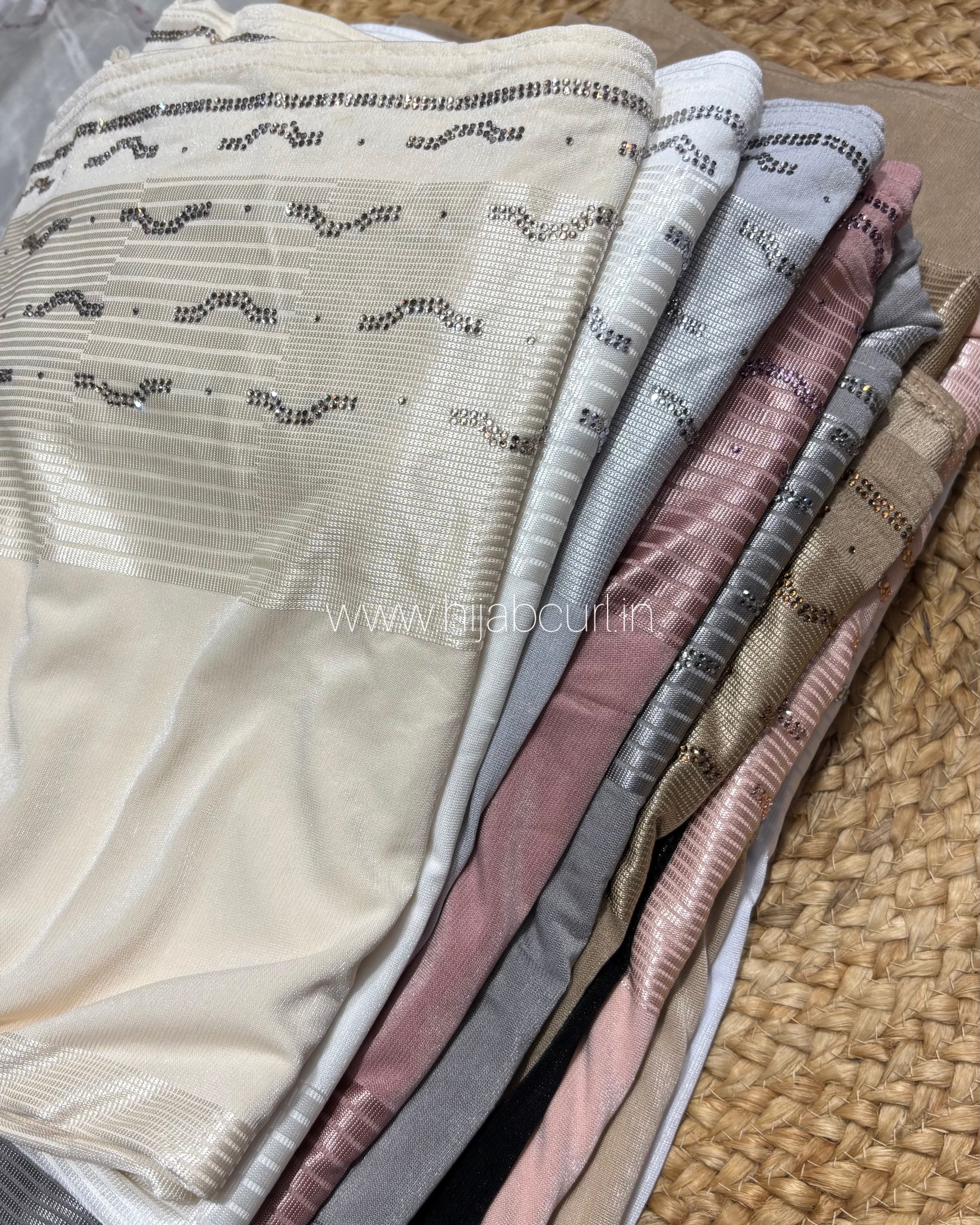 Jersey Hijab - Border Stone Work
