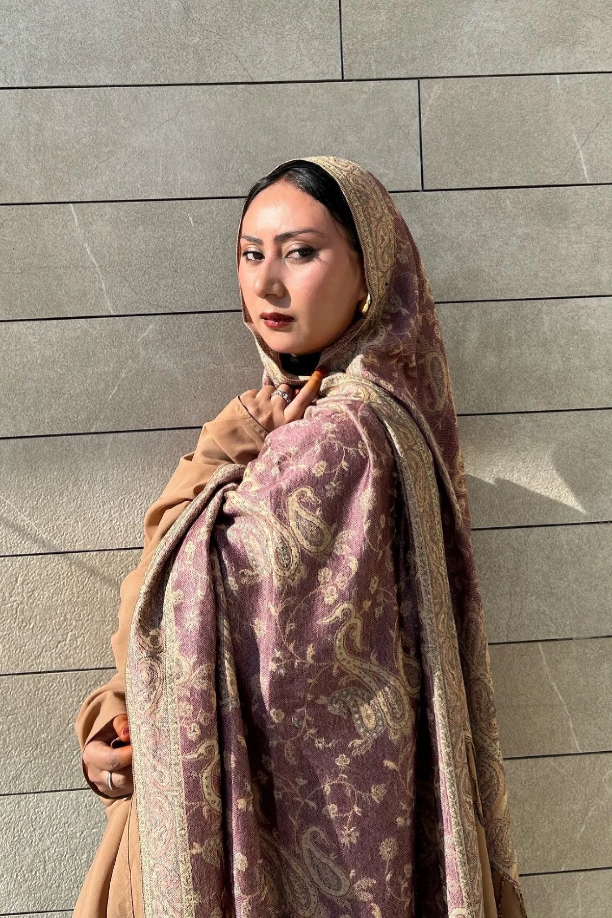 Luxury pashmina shawl - Pink
