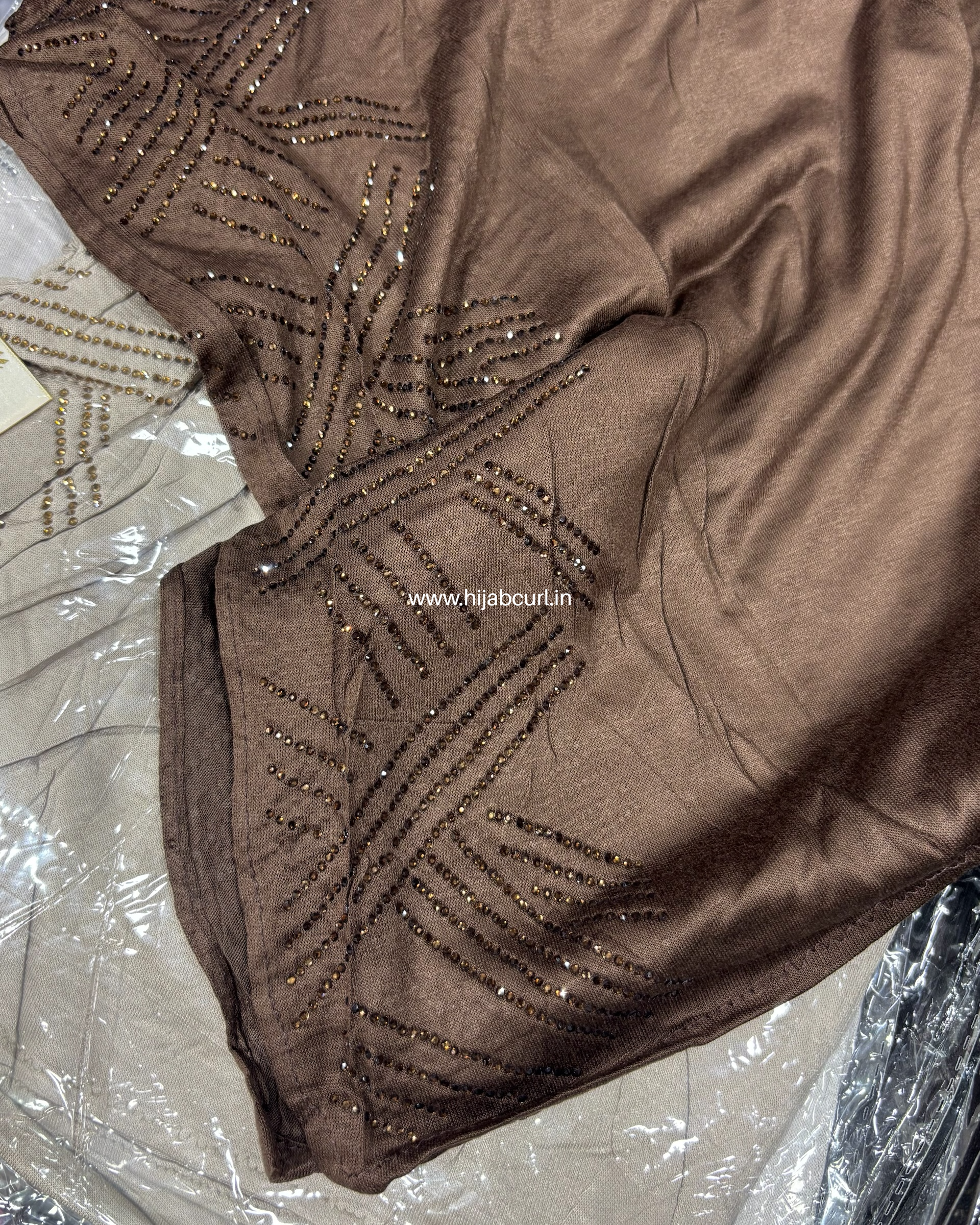 Jersey Hijab - Border Stone Work